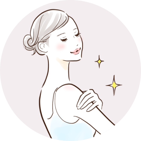 きれいな肌のイラスト