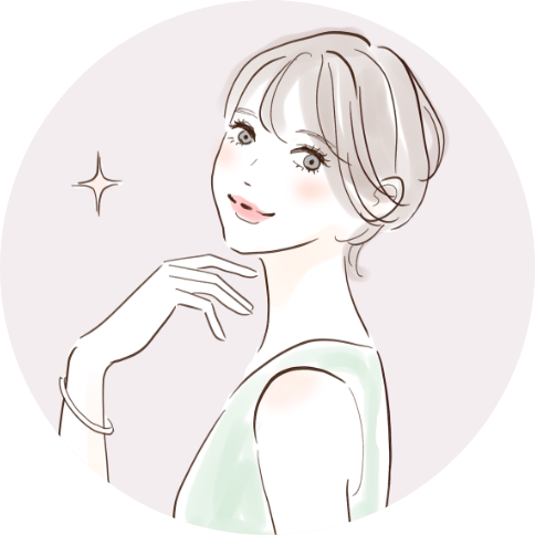 きれいな肌のイラスト